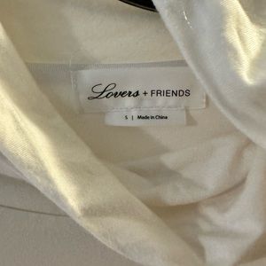 Lovers + Friends white cotton dress